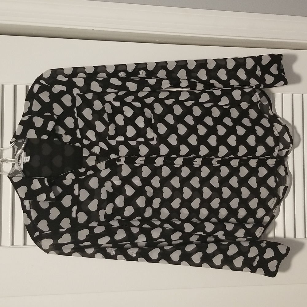 Express portofino long sleeve blouse